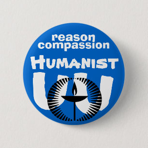 UU Humanist Pin Ronde Button 5,7 Cm
