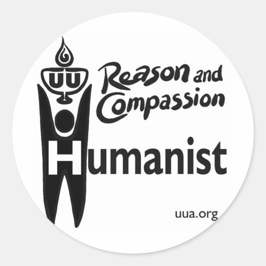 UU Humanist Ronde Sticker (Voorkant)