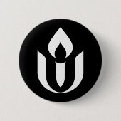 UU White Chalice Button (Voorkant)