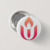 UUA-Logo (witte achtergrond) Ronde Button 3,2 Cm (Voorkant /achterkant)