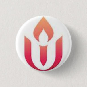 UUA-Logo (witte achtergrond) Ronde Button 3,2 Cm