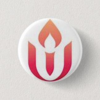 UUA-Logo (witte achtergrond) Ronde Button 3,2 Cm