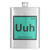 Uuh - Ununhexium Chemistry Periodic Table Element Heupfles (Voorkant)