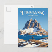Uummannaq berg Groenland Briefkaart (Voorkant / Achterkant)