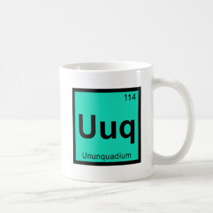 Uuq - Ununquadium Scheikunde Periodiek Systeem Sym Koffiemok