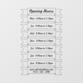 Uur Bannerlinten, Raamsticker (Vel)