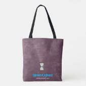 Uur glas tijd (schouder): tote bag (Achterkant)