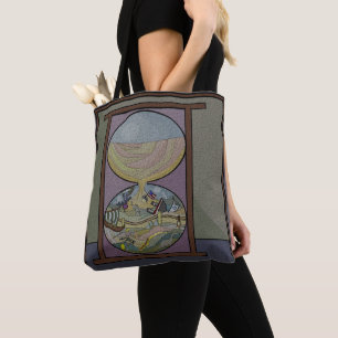 Uur glas tijd (schouder): tote bag