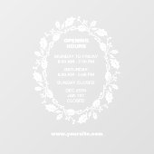 Uur Openingsteken Venster, Kerstmis,  Raamsticker (Vel)