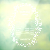 Uur Openingstijden Teken Raamfolie Tuincentrum Raamsticker (Vel 3)