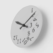 Uur Time Crazy Numbers Ronde Klok (Hoek)