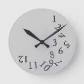 Uur Time Crazy Numbers Ronde Klok (Voorkant)