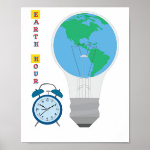 Uur van de Aarde Poster