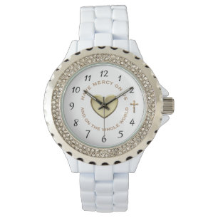 UUR VAN DIVINE MERCY RHINESTONE HORLOGE