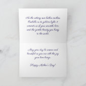 Uur van goud boshyacint - Moederdagkaart met eigen Kaart (Binnen)