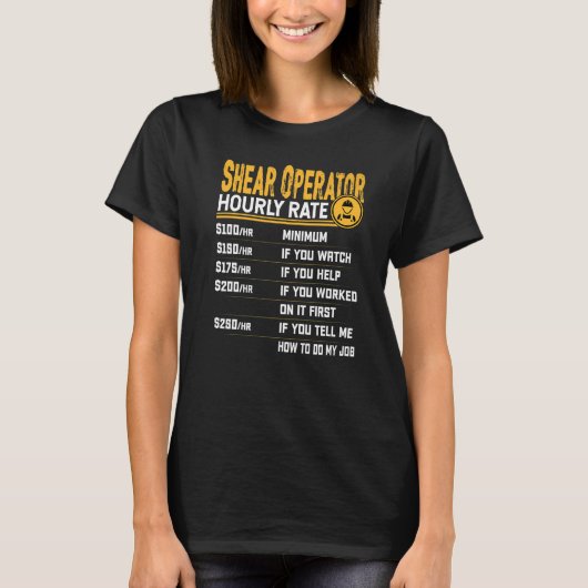 Uurfrequentie schuifuitvoerder t-shirt (Voorkant)