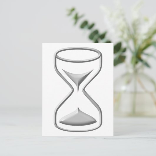 Uurglas/Tijdopnemer Briefkaart (Staand voorkant)