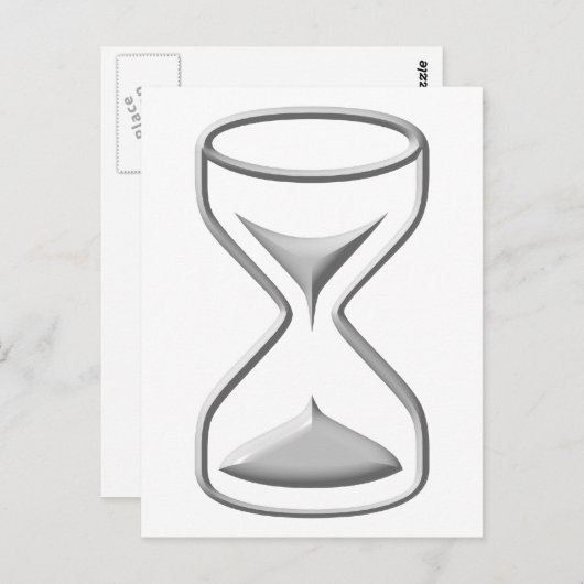 Uurglas/Tijdopnemer Briefkaart (Voorkant / Achterkant)