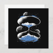 Uurglass Time Traveler Science Fiction Future GIF Kaart (Voorkant / Achterkant)