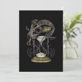 Uurglastijd Reiswetenschap Fictie Timeless Gif Kaart (Staand voorkant)