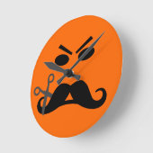 uurklok van Angry Mustache Ronde Klok (Hoek)