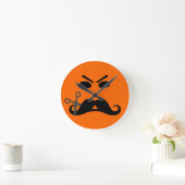 uurklok van Angry Mustache Ronde Klok (Huis)