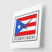 uurklok van Puerto Rico Vierkante Klok (Hoek)