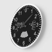 uurklok van vliegtuighoogtemeter grote klok (Hoek)