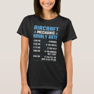 Uurloon vliegtuigmontage - Vliegtuig Vliegtuig Mai T-shirt
