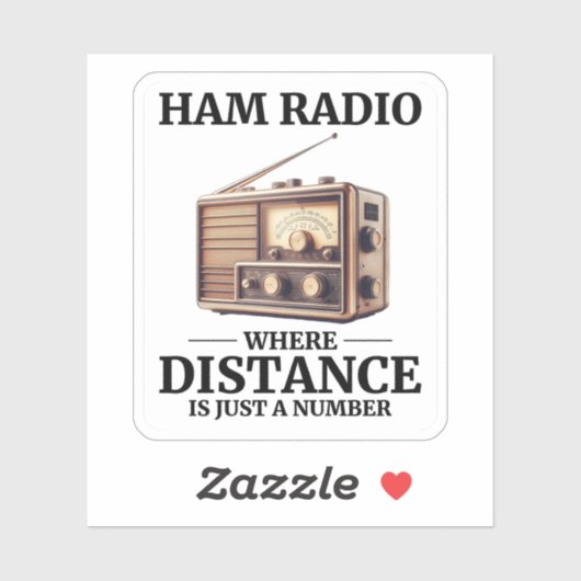 -uurradio-operator sticker (Vel)