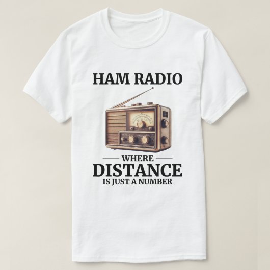 -uurradio-operator t-shirt (Design voorkant)