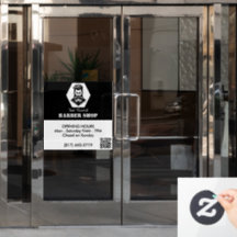 Uurrooster professionele herenkapper zwart&wit