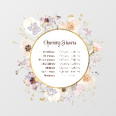 Uurstaten Droge Bloemen Cirkel Ramensticker Raamsticker (Vel)