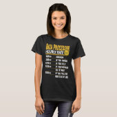 Uurtarief gegevensverwerker Gegevensverwerking T-shirt (Voorkant volledig)