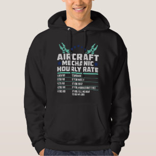 Uurtarief vliegtuigtechnicus - Vliegtuig Vliegtuig Hoodie