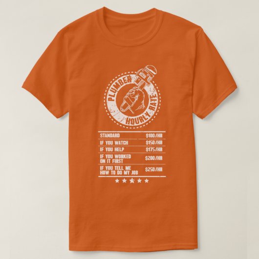 uurtarief voor pruimen t-shirt (Design voorkant)