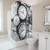 uurwerk douchegordijn (In situ)