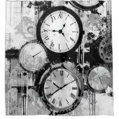 uurwerk douchegordijn (Voorkant)