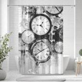 uurwerk douchegordijn