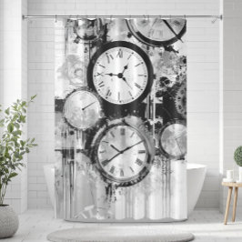 uurwerk douchegordijn