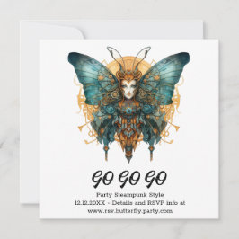 Uurwerk Skipper Vlinder Steampunk Trouw  Aankondiging