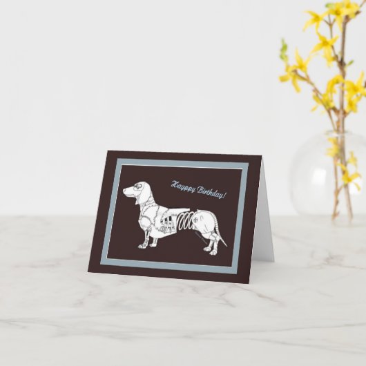 uurwerkteckel kaart (Gele Bloem)