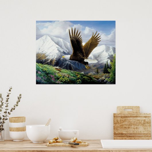 UV-canvas met "Vrijheid" afdrukken Poster (Keuken)