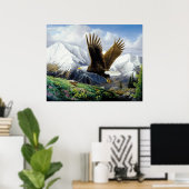 UV-canvas met "Vrijheid" afdrukken Poster (Thuiskantoor)