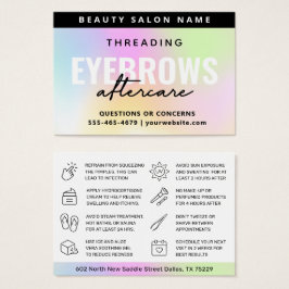 UV-glansregenboogschouderwand Visitekaartje