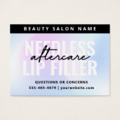 UV Gloss Holographic Needles Lips Filler Care Kaar Visitekaartje (Voorkant)