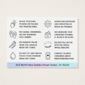 UV Gloss Holographic Ombre Powder Brows Aftercare Visitekaartje (Achterkant)