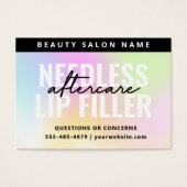 UV Gloss-regenboognaalden Lips Filler Care Kaart (Voorkant)