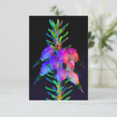 UV Ultra Violet Flowers Wenskaart (Staand voorkant)
