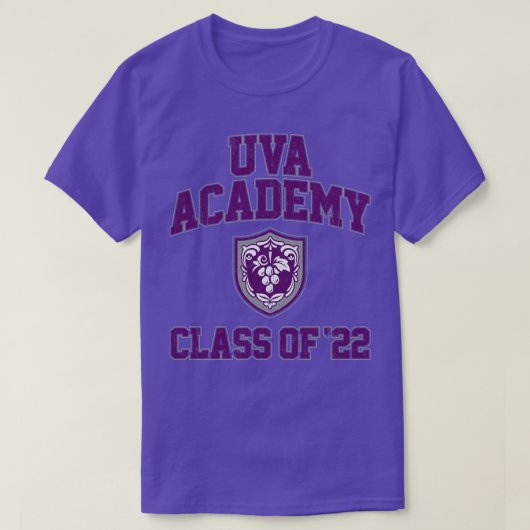 Uva Academy Klasse van 22 Variant T-shirt (Design voorkant)
